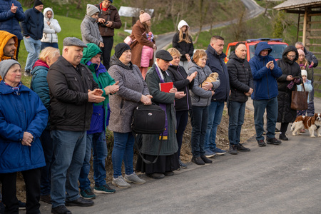 Odprtje saniranega plazu in ceste Špitalič Dolina (12)
